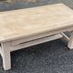 Renovated oak monastery farmhouse coffee table with drawer
