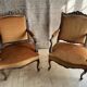 Paire de fauteuils cabriolets