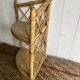 Corner shelf in rattan