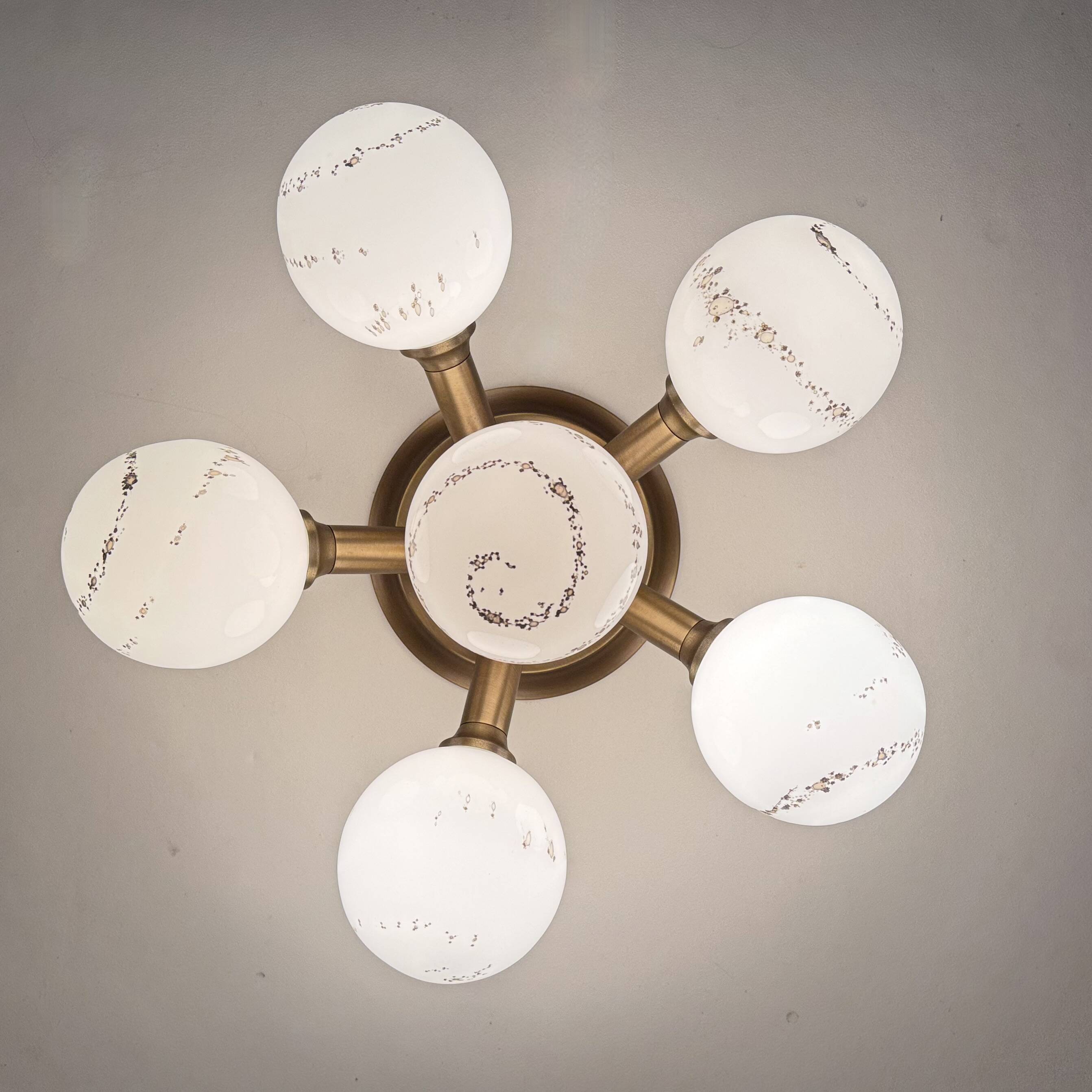 Hillebrand Sputnik Ceiling lamp flush mount , 1970s