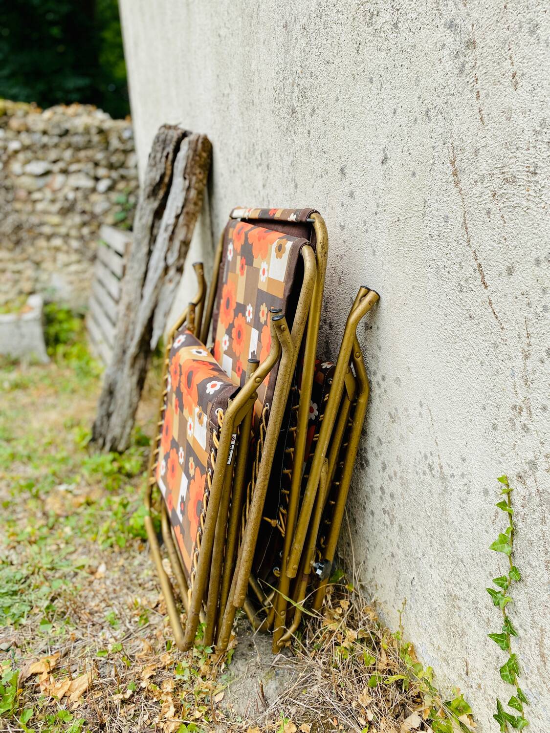 Pair of Lafuma Vintage recliner chairs