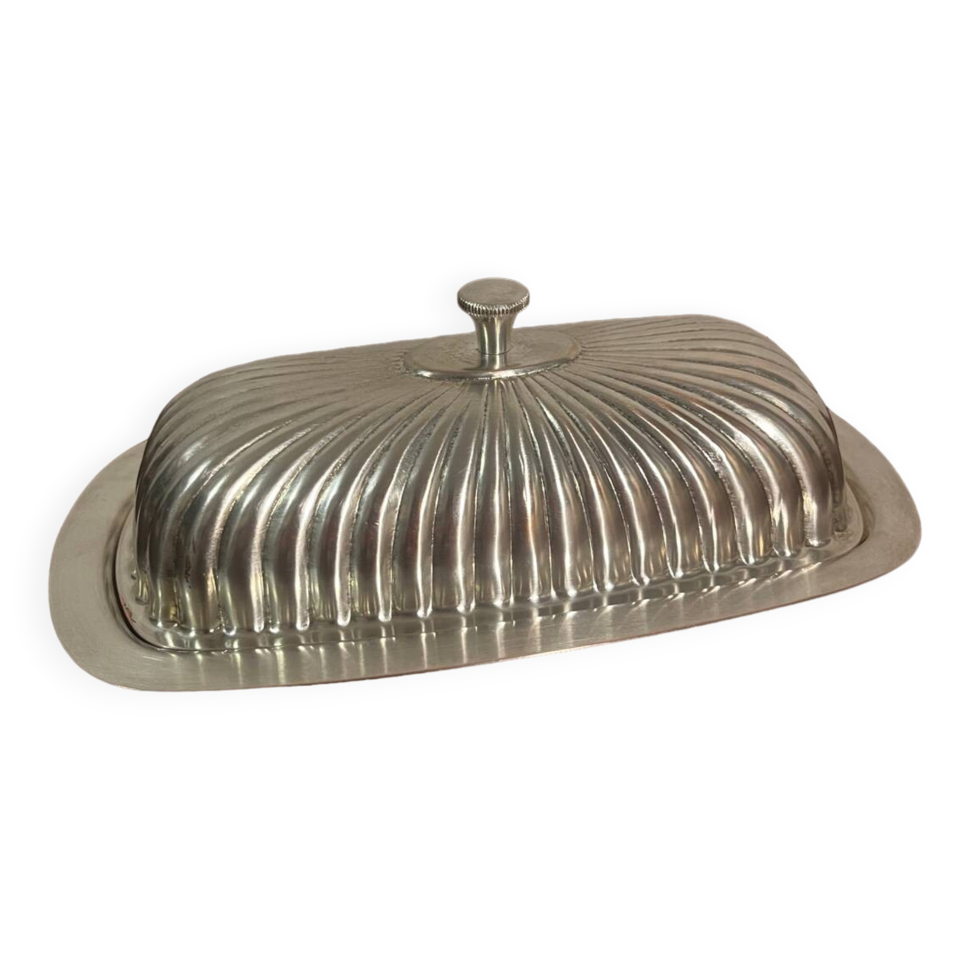 Butter dish from the 60s Gerb France silver metal