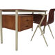 Vintage desk of the 1960s in teak veneer