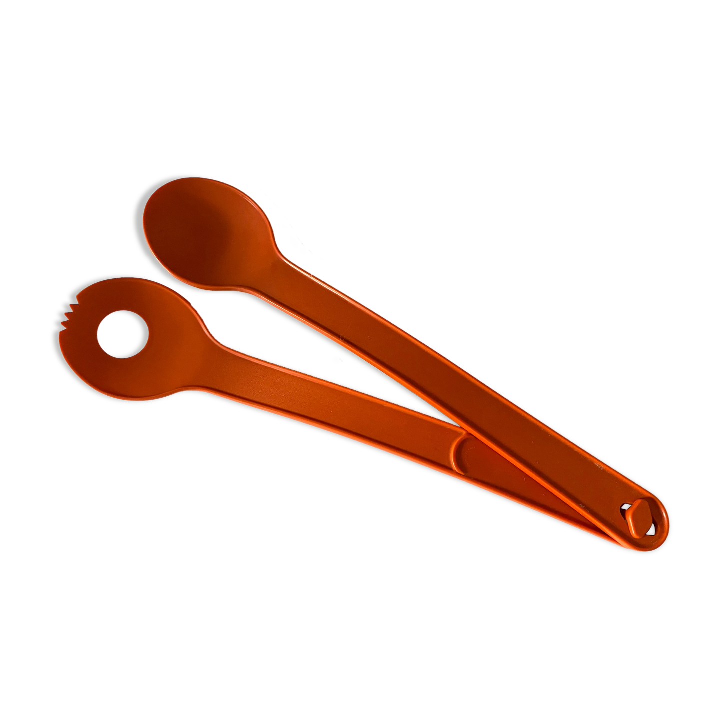 Cutlery or salad clips Tupperware vintage orange 70s