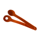 Cutlery or salad clips Tupperware vintage orange 70s