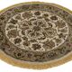 Turkish Handknotted Wool Oushak Rug 86 cm x 86 cm
