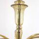 Grand plafonnier art déco en verre courbé de esc zukov, 1940s