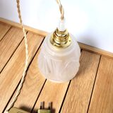 Pair of old globe walking lamps