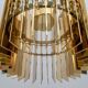 Romani Saccati for Gucci Brass Crystal Murano Pendant by Studio Design
