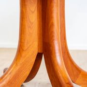 1970s solid teak dining table with Scandinavian design.