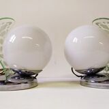 Small Art Deco Table Lamps, Set of 2, 1920
