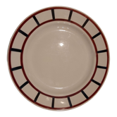 Round dish Basque décor