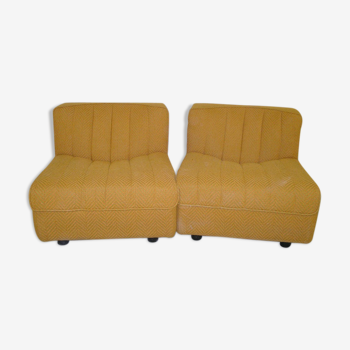 2 armchairs model Novemila by Tito Agnoli for International Furniture