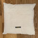 Old canvas cushion woven kilim style, patched