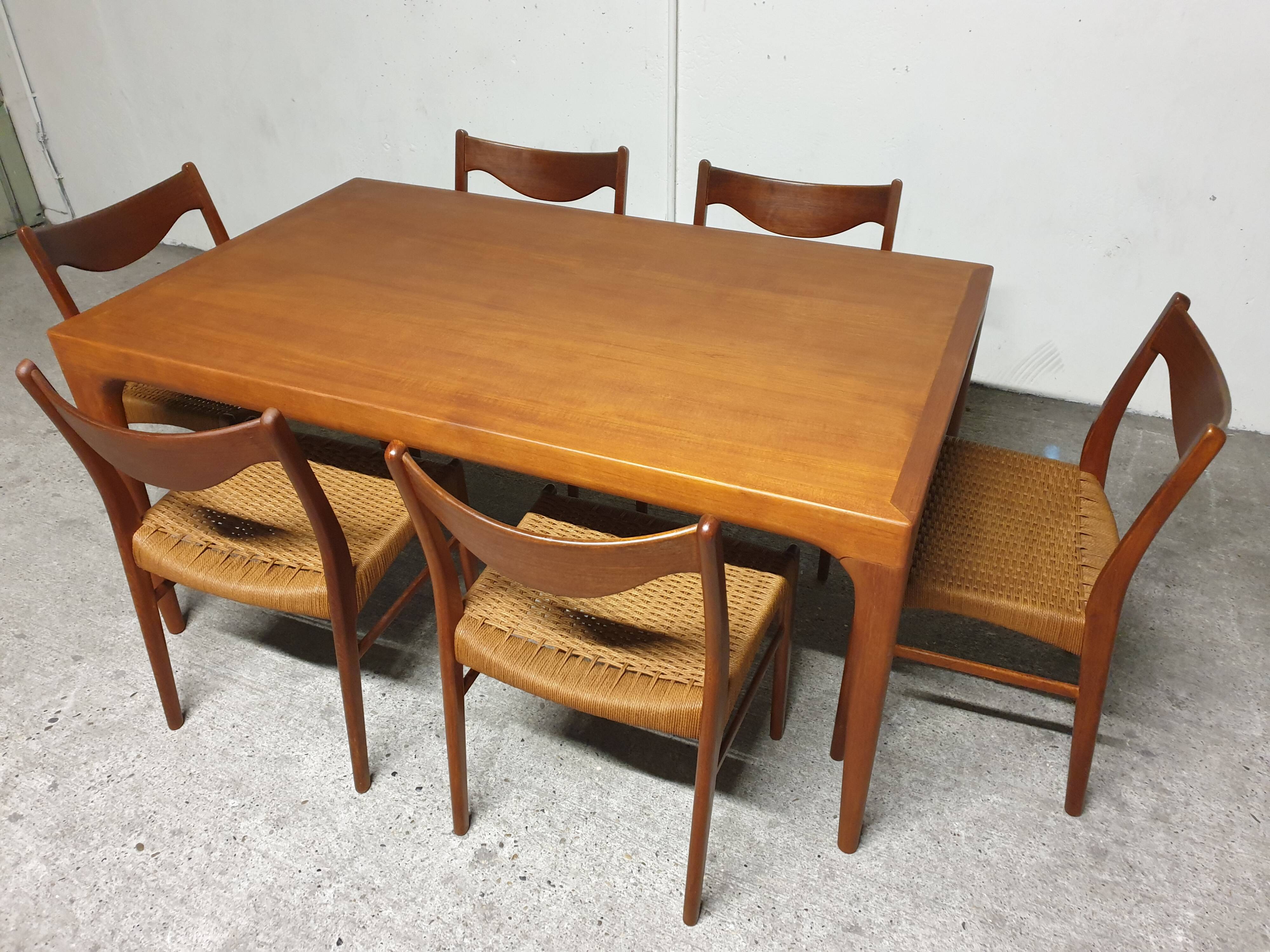 Set of 6 Mid-Century Danish Teak Chairs