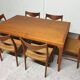 Suite de 6 chaises danoises en teck Mid-Century