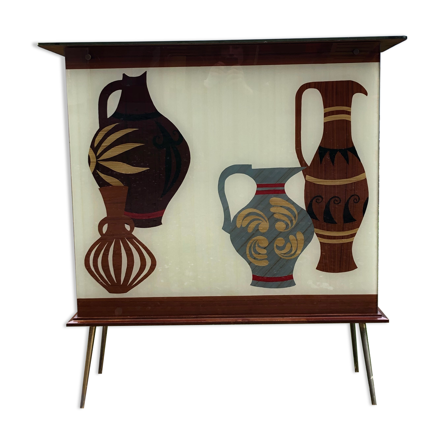 Bar en verre 1950