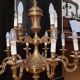 Lustre monumental en bronze