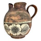 Handcrafted pottery pitcher from the 50s