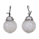 Paire de suspensions Art Déco en verre