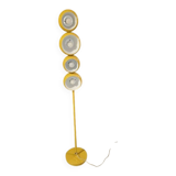 Vintage yellow metal floor lamp
