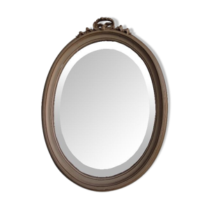 Miroir laqué de style Louis XVI
