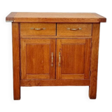 Buffet billot meuble de métier ancien