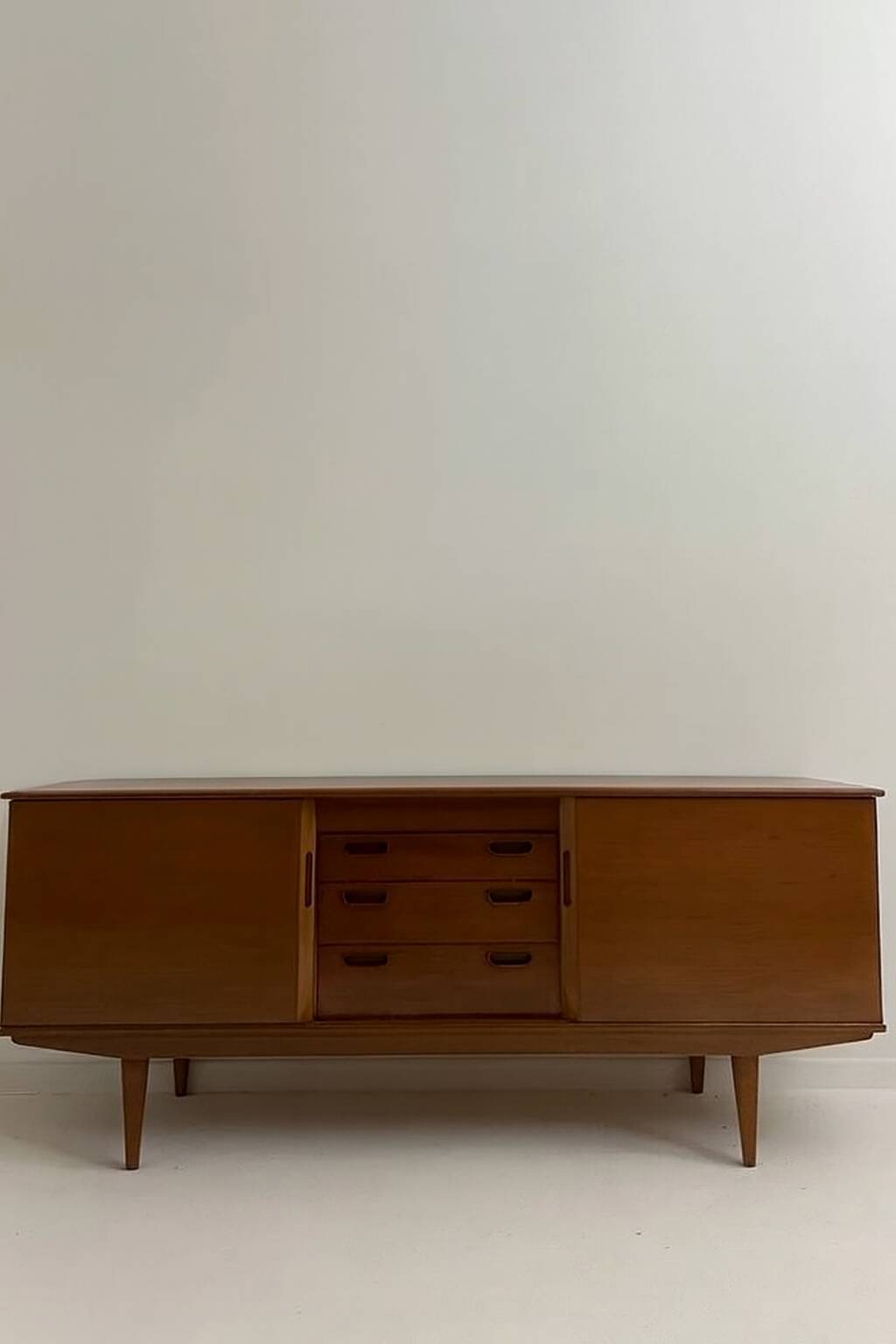 Vintage teak sideboard in Scandinavian style