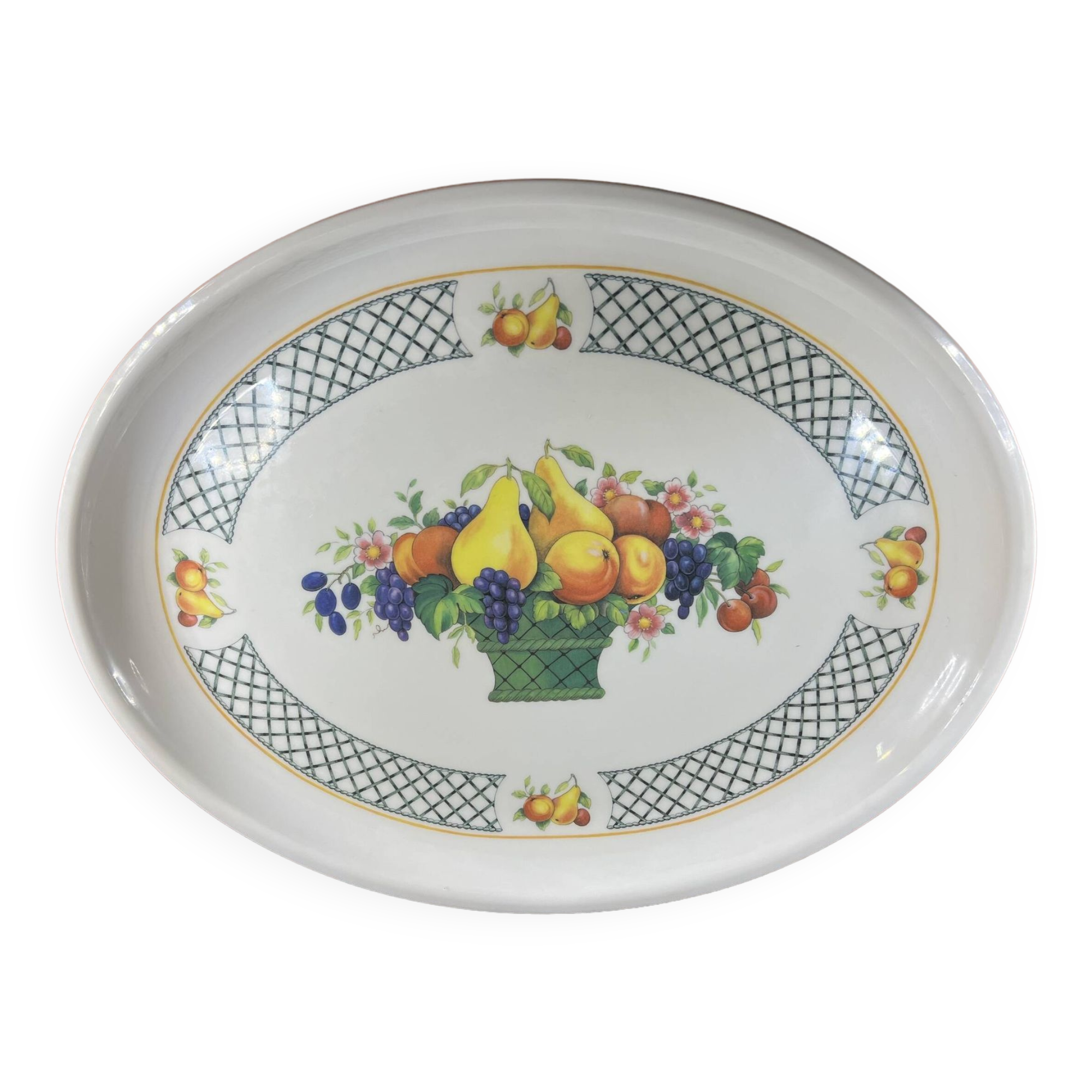 Large oval tray Villeroy Boch Basket Garden