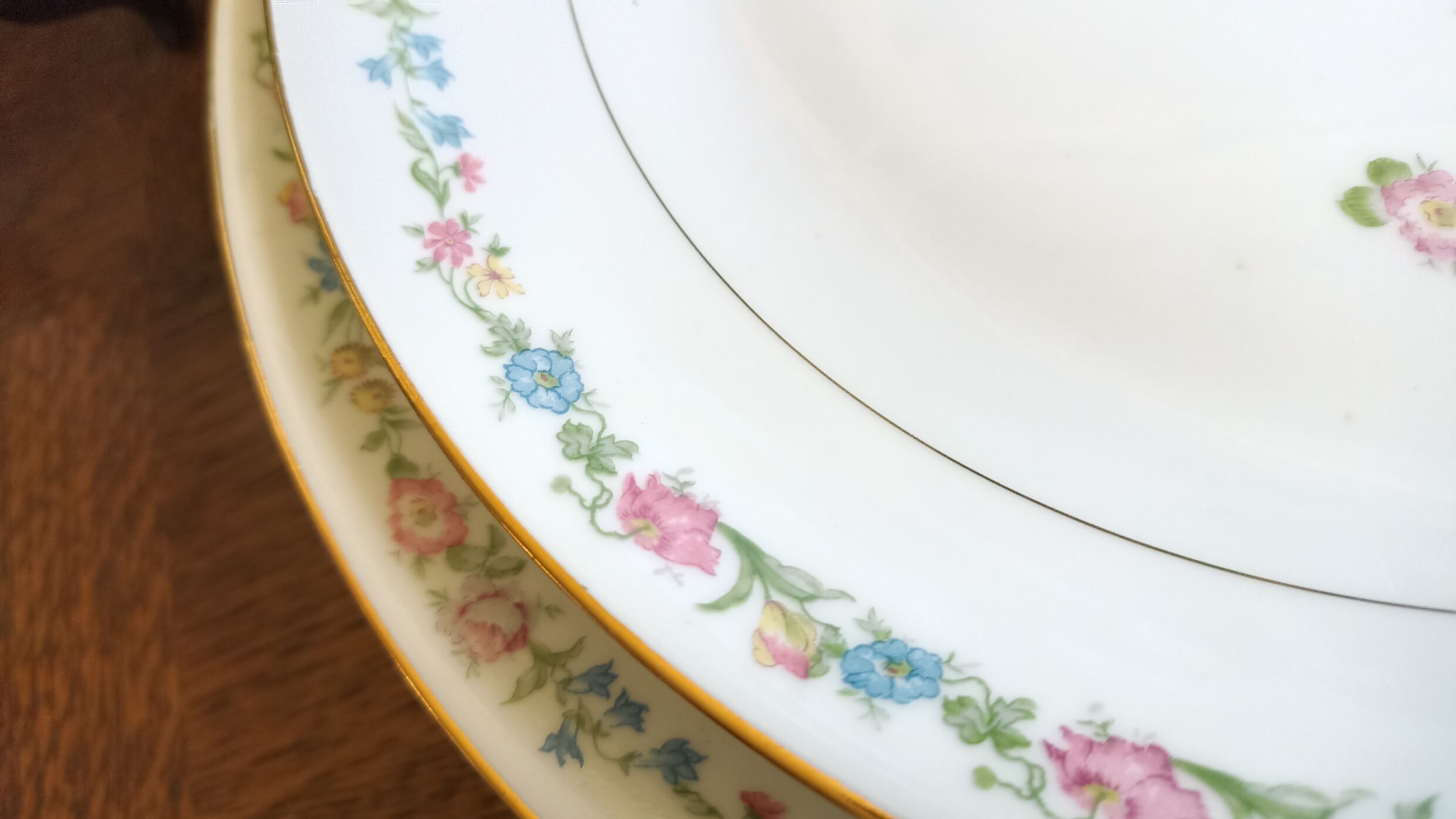 3 serving dishes in Limoges porcelain - Porcelaine limousine