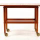 Tea cart with folding tray Poul Jeppesen Denmark circa 1965