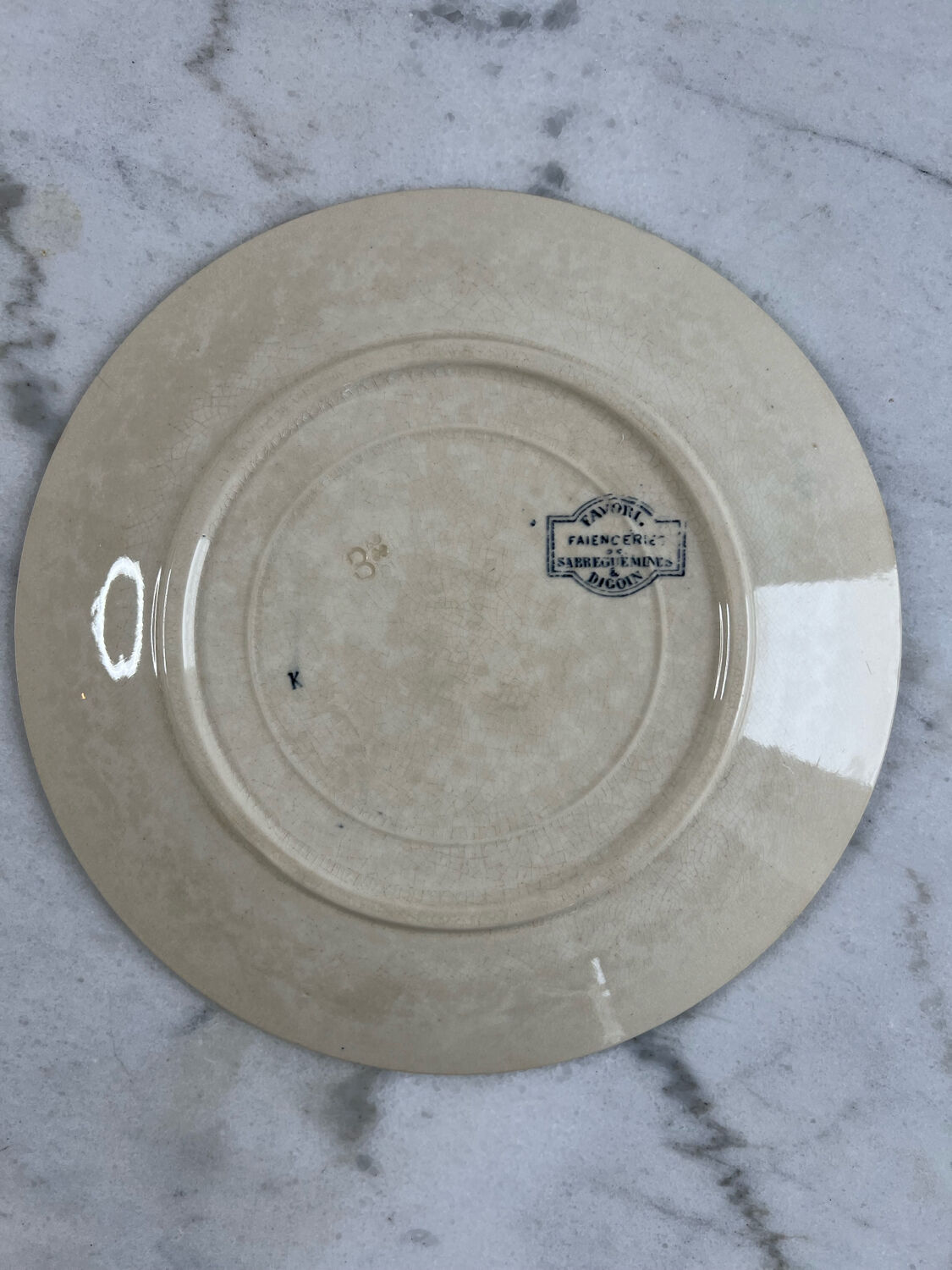 Iron earth plate Sarreguemines favourite