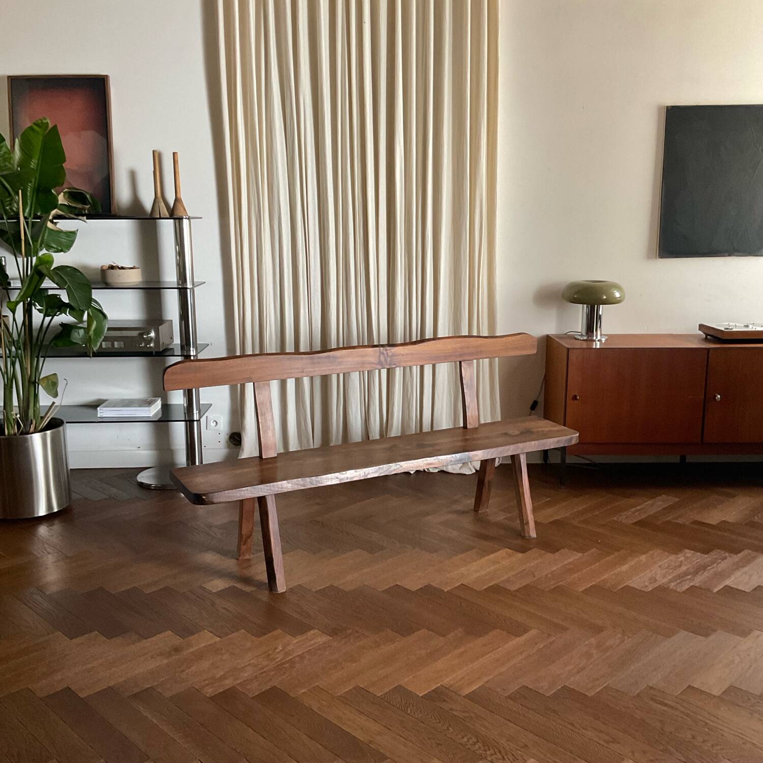 Sculptural bench by Olavi Hänninen for Aranjou – France, 1950s