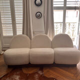 Sofa 3 places rounded shape