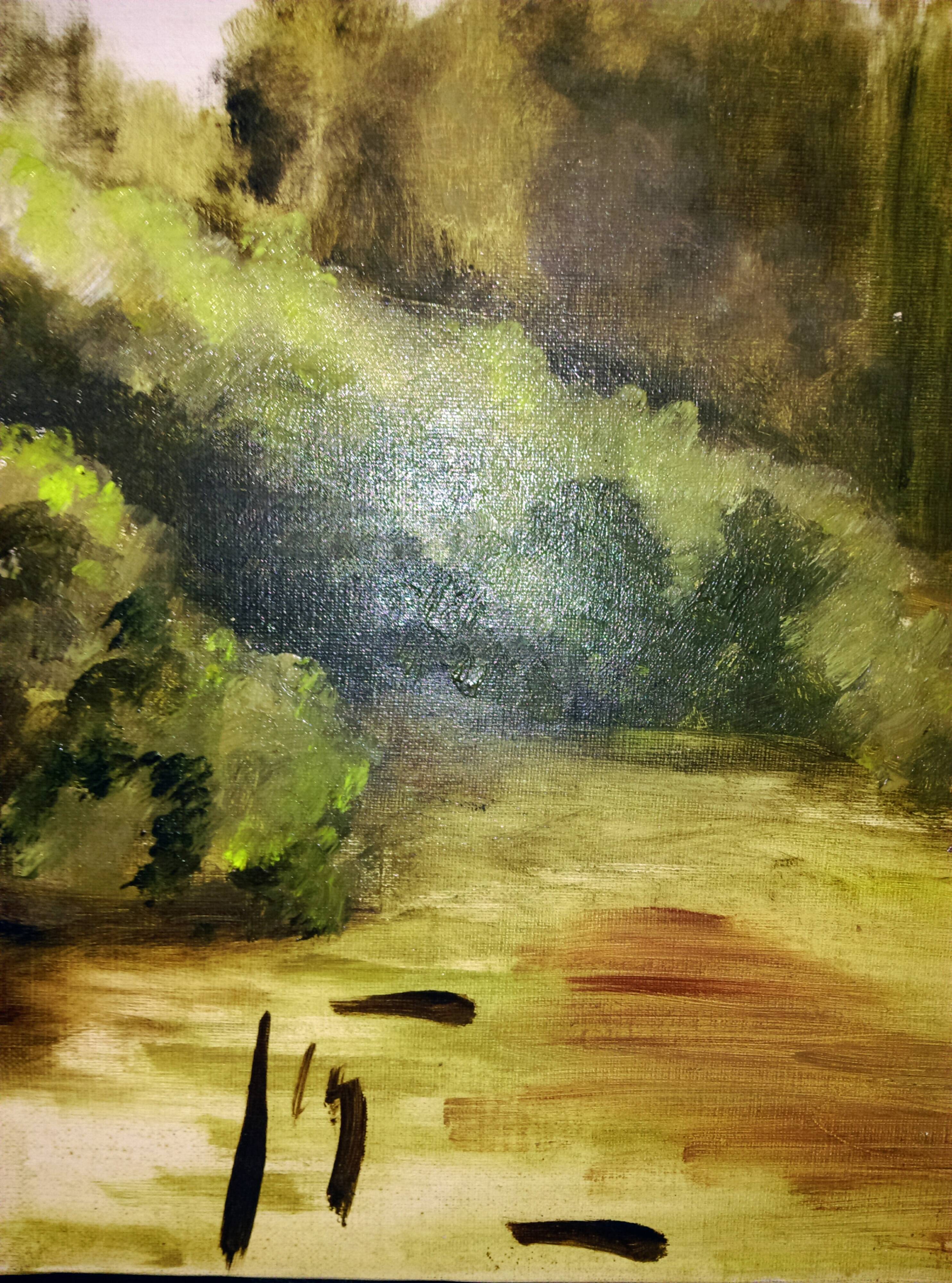 Oil on canvas signed (hardy)