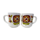 Ensemble de 2 tasses mugs Mobil vintage