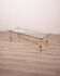 Vintage 70's table in brass and lucite design by sandro petti for metalarte