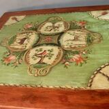 19th-century painted wooden changing table