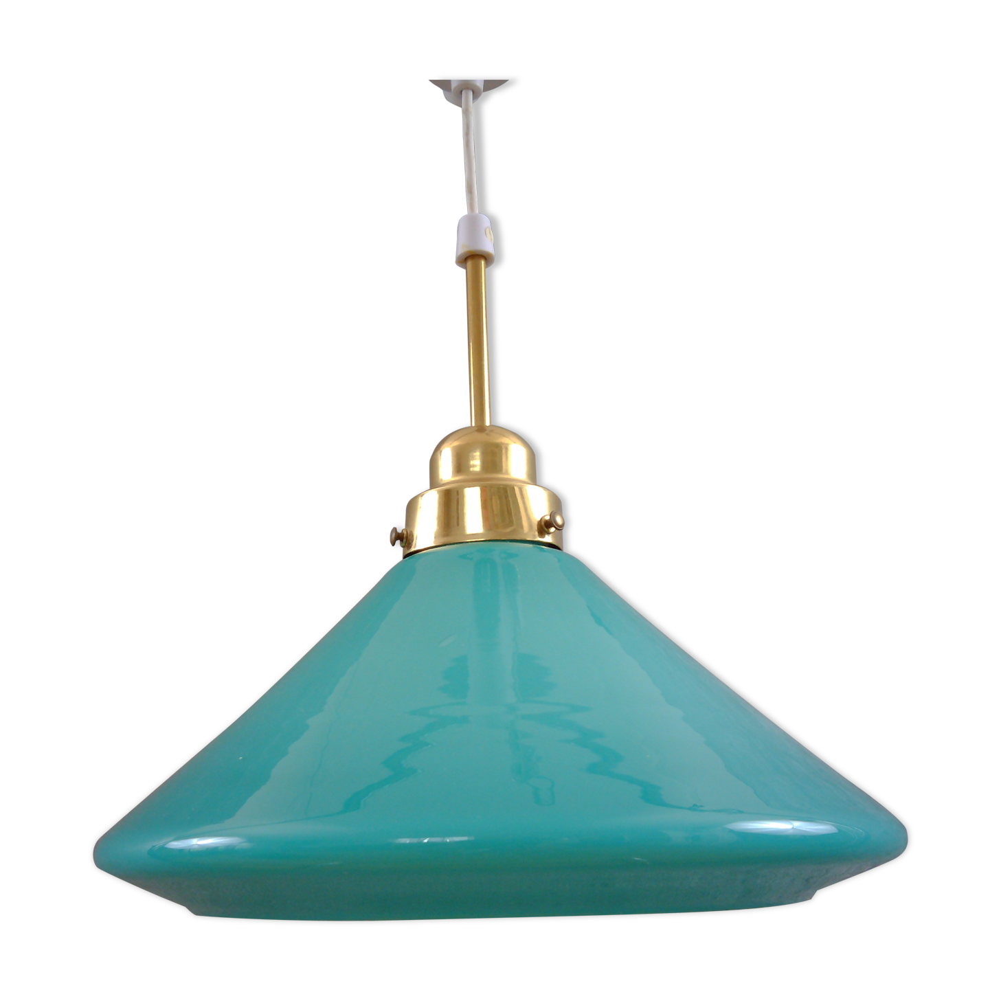 Turquoise shoemaker lamp