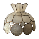 Vintage brass and mother-of-pearl suspension