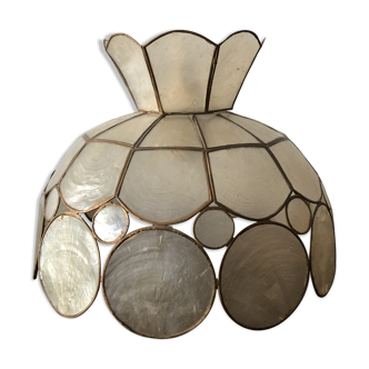 Vintage brass and mother-of-pearl suspension