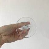 Set de 8 verres à pied : 4 verres à eau et 4 verres à vin, verre tourbillonnant