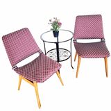 Restored Pair of Mid-Century Modern "Gondola" Chairs, 1960s, Vintage and Retro Designer Side Chairs