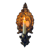 Gold wall candle holder
