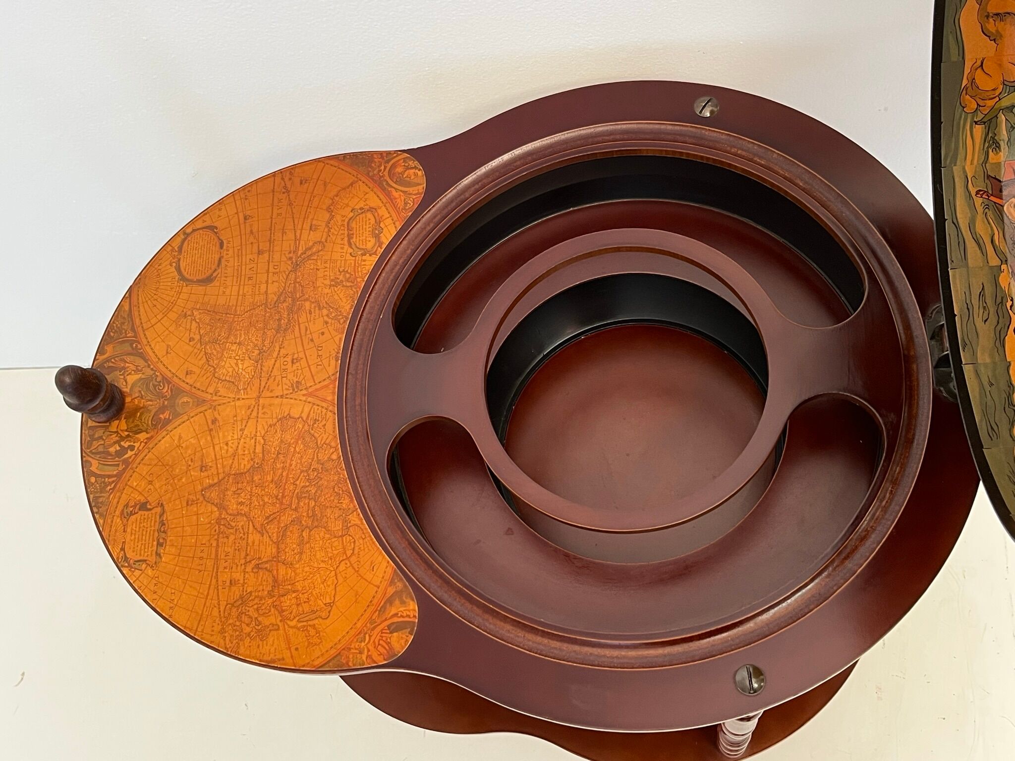 Bar cart vintage globe