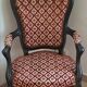 Napoleon III style bergère armchair