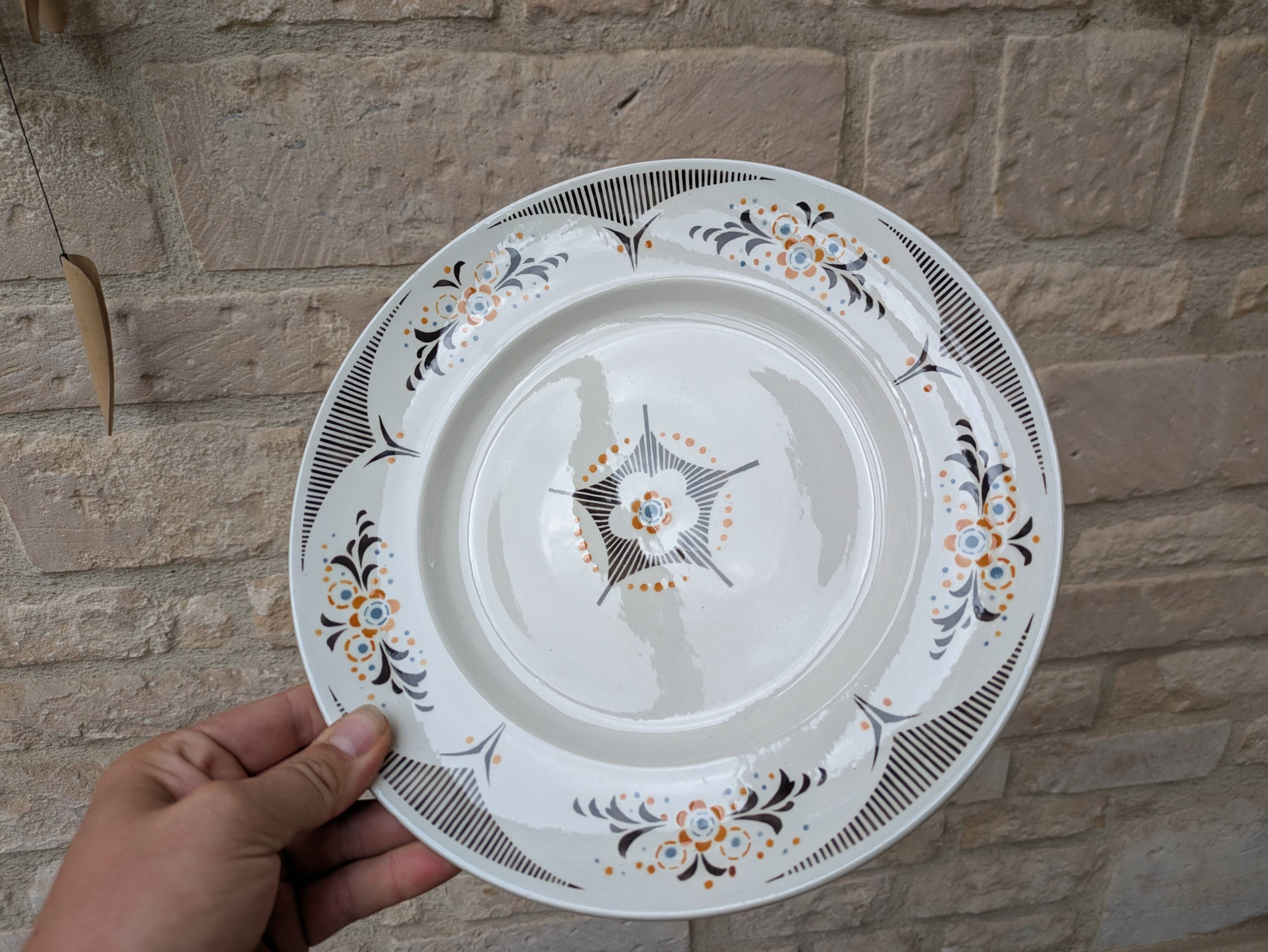 Old serving dish KG Lunéville model Limeil 27cm ironstone