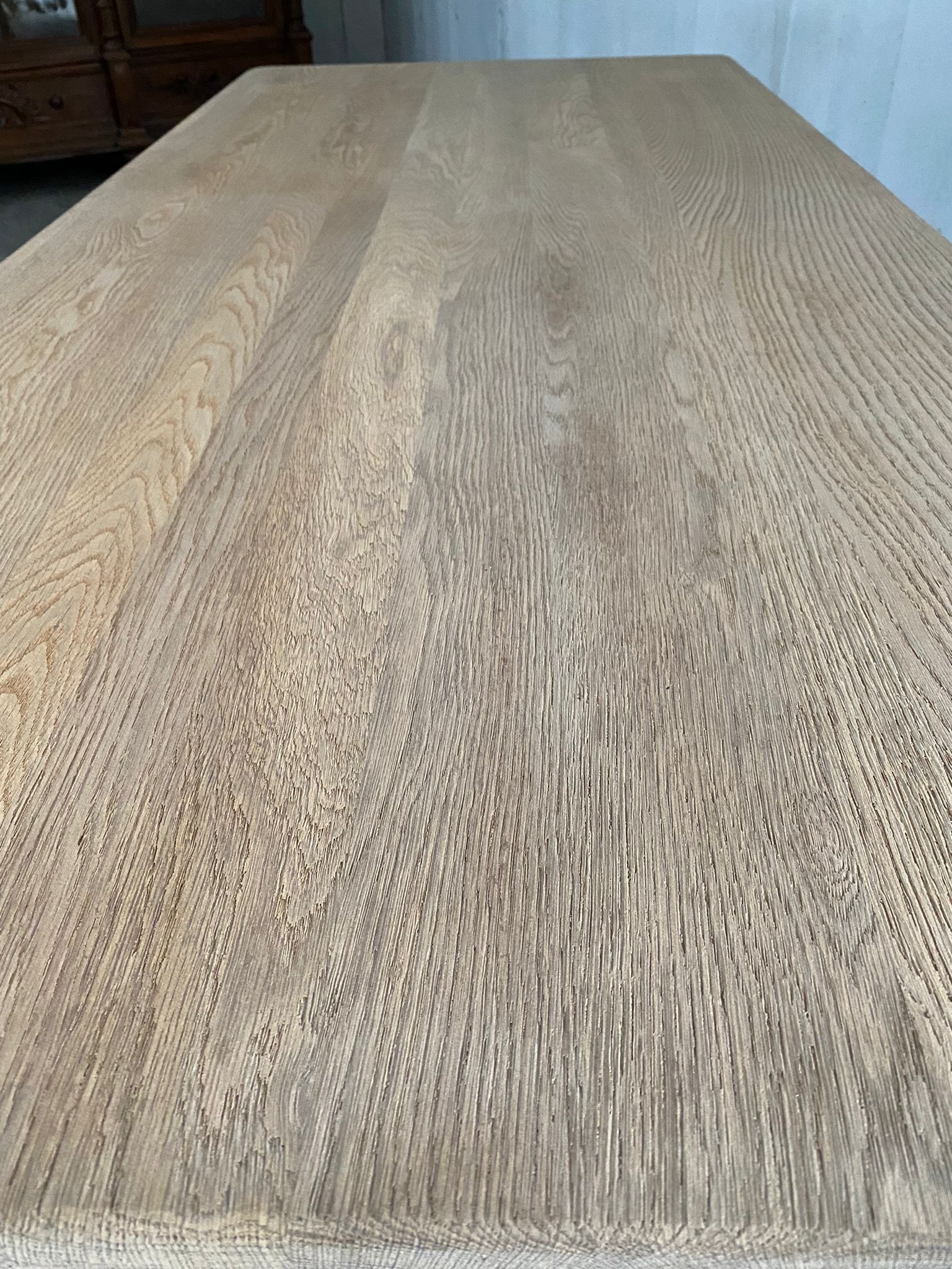 Stripped farmhouse table