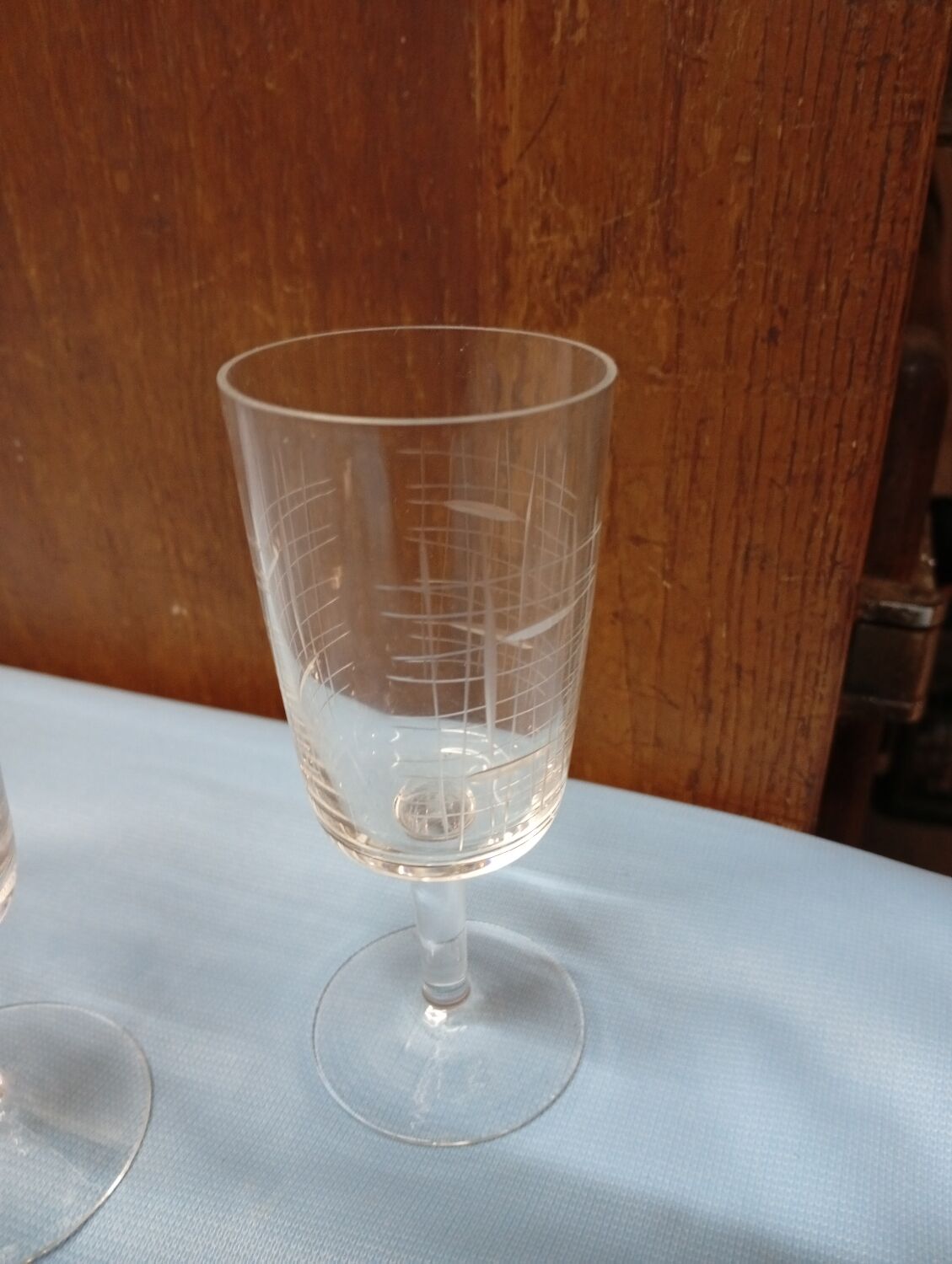 Vintage stemmed glasses