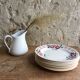 Digoin Sarreguemines plate plates in earthenware service Beauséjour